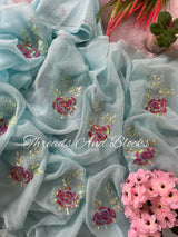 Sequins Rose Saree