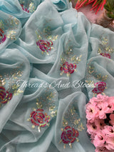 Sequins Rose Saree