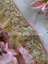 Sandy Beige Velvet Shawl