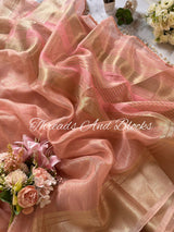 Tissue Banarasi Saree with Pearls