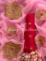 Noor Gotapatti Saree - Pink