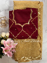 Golden Hour Crushed Tissue Saree