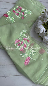 Sparkles Maple Floral Buta Saree