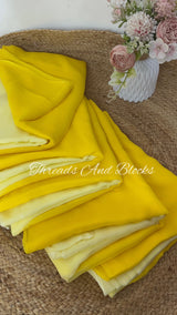 Ombré Yellow Saree