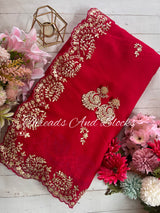 Rani Pittan Microscallop Saree