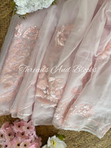 Powder Pink Gulmohar Saree