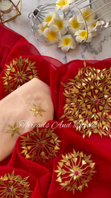 Noor Gotapatti Saree - Red