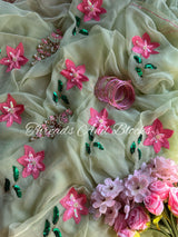 Secret Garden Chiffon Saree
