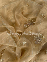 Gold Tissue Zardosi Jaal Saree