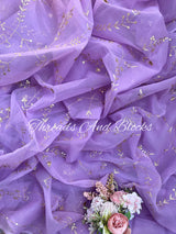 Lavender Bliss Jaal Saree