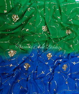 Gardens And Skies Saree