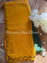 Chinnon Cutwork Border Sarees