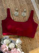 Maroon Classic Blouse