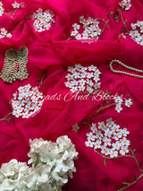 Heaven's Garden Chiffon Saree