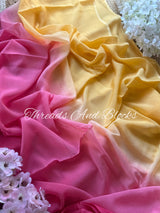 Shaded Chinnon Sarees