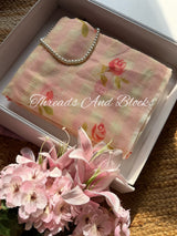 Gingham Rose Kota Doriya Saree