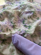 Hues of Hydrangea Chinnon Saree