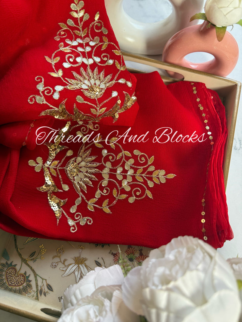 Raanjha Chiffon Saree