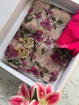 Blossom Trail Chiffon Saree