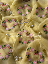 Silken Hearts Chiffon Saree