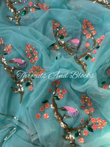 Chidiya Baag Chiffon Saree