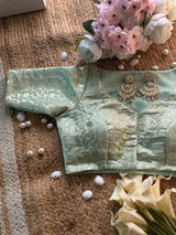 Mint Banarasi Blouse