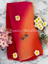 Amber Sunset Shaded Saree