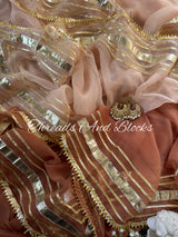 GOTA REKHA Chiffon Saree