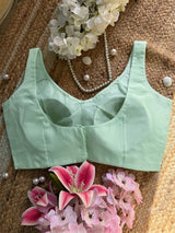 Mint Green Petunia Blouse