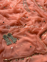 CHAMKI Chiffon Saree