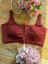 Coffee Brown Classic Blouse