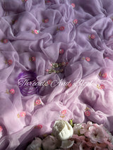 Lilac Petunia Saree
