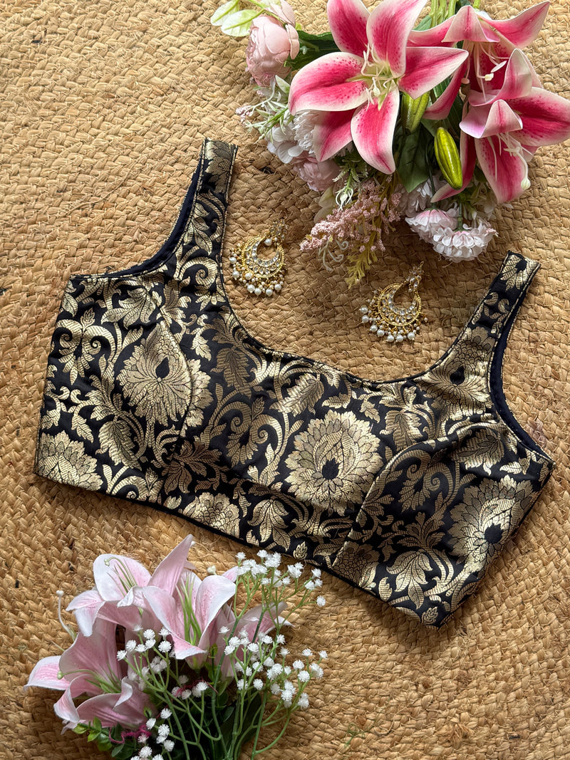 Black Banarasi Blouse