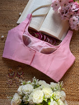 Pink 3D Flower Blouse