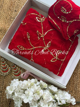 TAARAPHOOL Chiffon Saree
