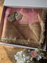 Tissue Banarasi Kiran Border Saree
