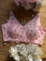 Baby Pink Petunia Blouse