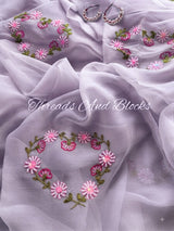 Silken Hearts Chiffon Saree