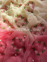 Silken Hearts Chiffon Saree