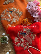 Mor Bagh Chiffon Saree