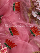 Lotus Blossom Tissue Saree