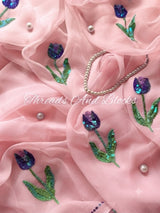 Lady Wisteria Chiffon Saree