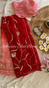Melting Pot Tulip Jaal Saree