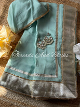 Organza Lappa Border Saree