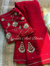 SUHAAGAN Chiffon Saree