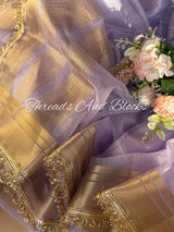 Tissue Banarasi Kiran Border Saree