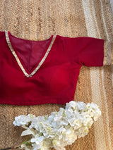Red Fringe Kiran Blouse