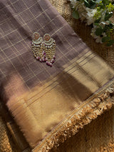 Tissue Banarasi Kiran Border Saree