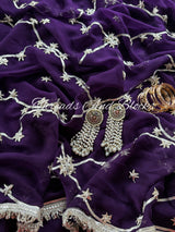 Jaamuni Chaandni Gota Jaal Saree