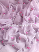 Lilac Petunia Saree